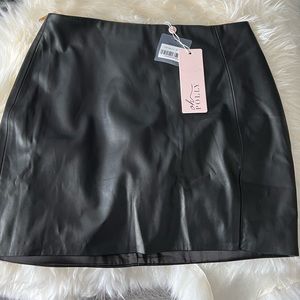 Oh Polly Black Mini Skirt